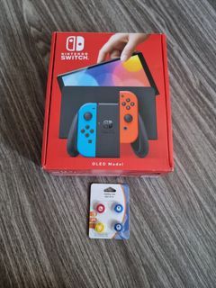 Nintendo switch OLED Neon Red and Blue
