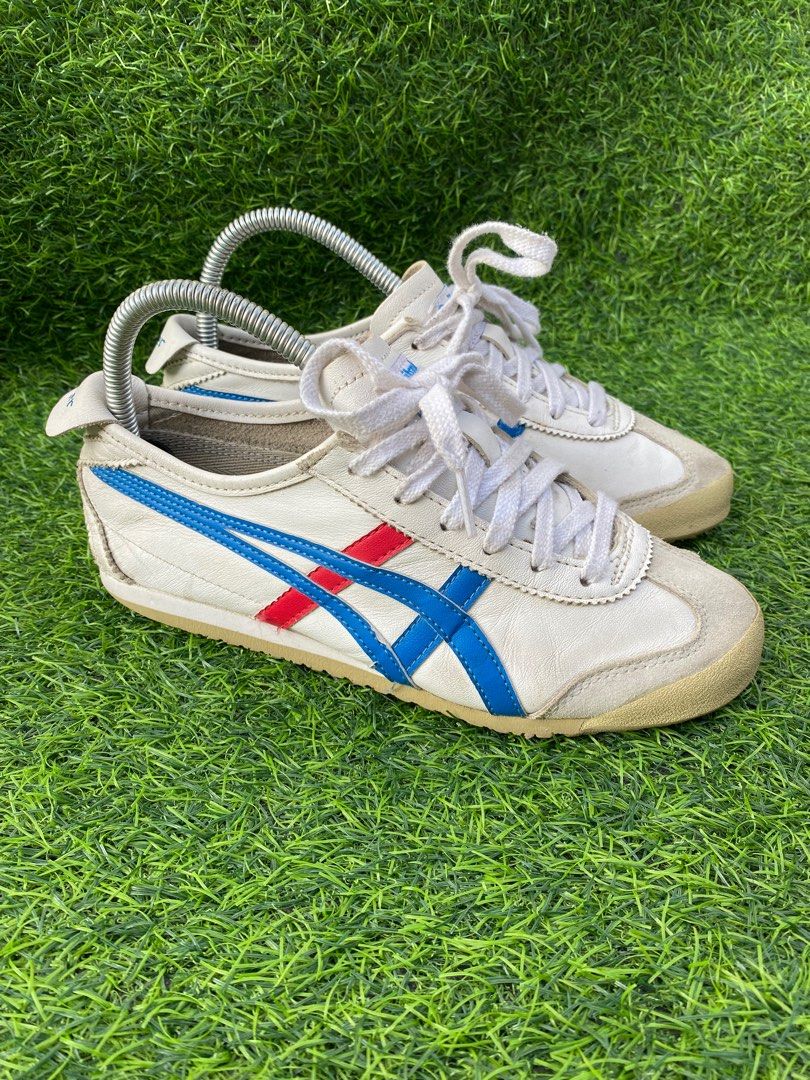 Onitsuka Tiger DL408 white/blue, Women's Fashion, Activewear on Carousell