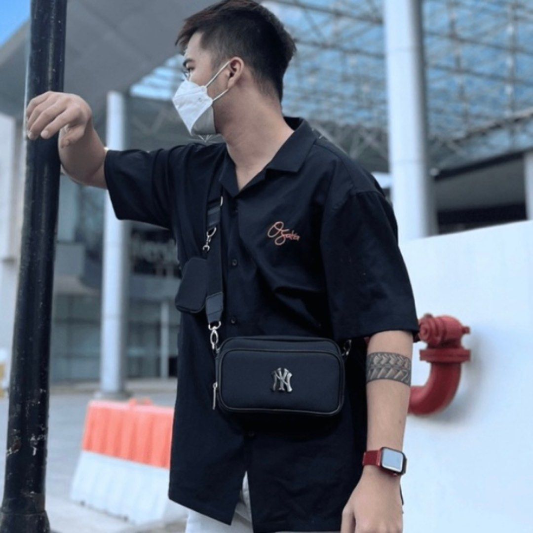 Túi Chéo MLB Monogram Black  1  C187  V Dreamer Store