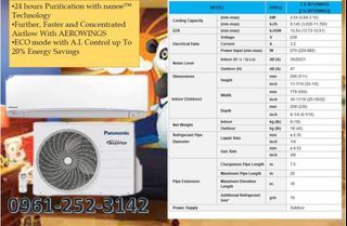 Panasonic Inverter Split Type With Free Installation