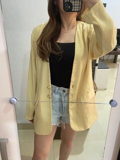Pastel Yellow  Blazer
