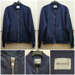 Penshoppe Bomber Jacket (Navy or Midnight Blue)