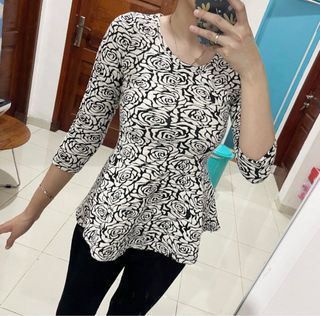 Peplum Top atasan wanita bukan zara hnm
