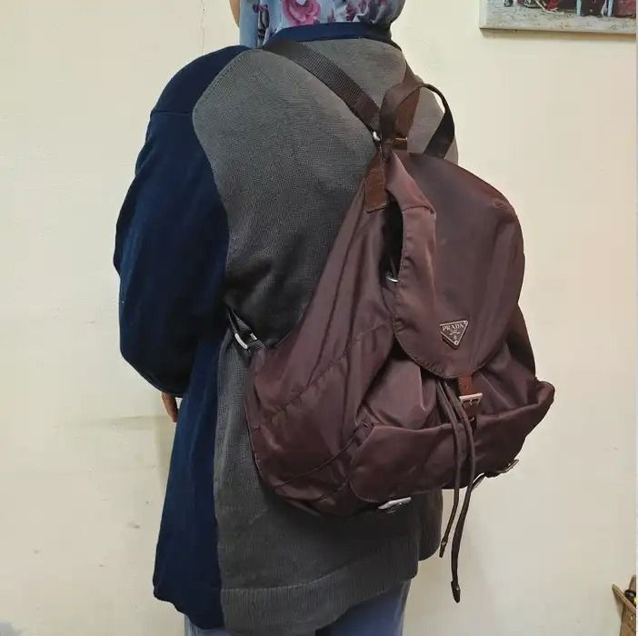 Prada backpack sizes shop