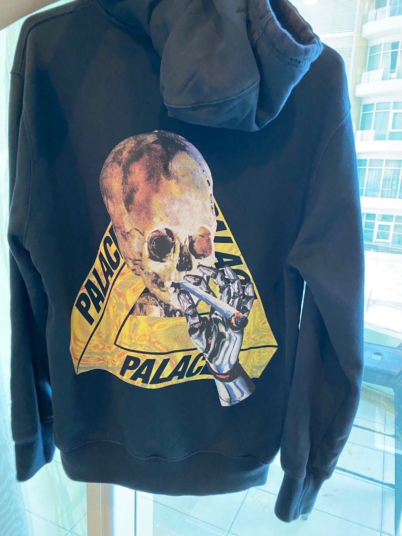 Palace smoking skull clearance hoodie