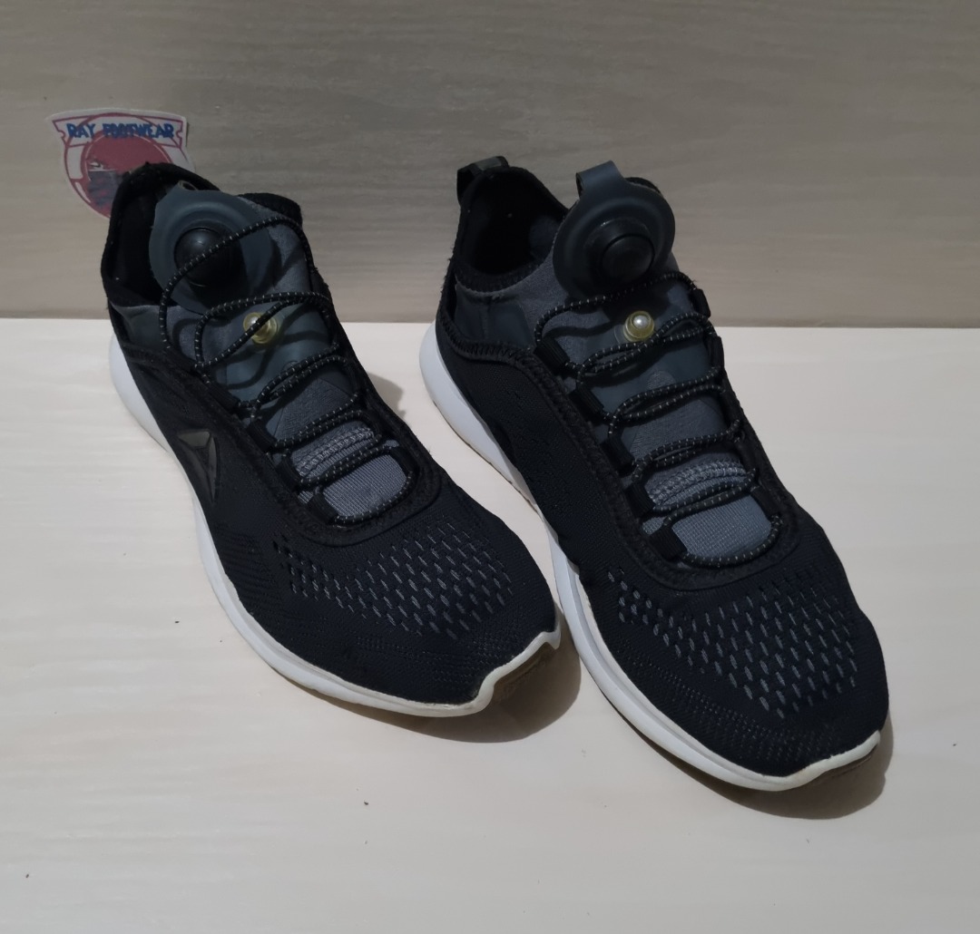 Reebok Pump Plus Tech Running Shoes Black/Gray/White BD4872