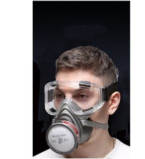 Respirator Gas N95 KN95 Safety Anti-Dust Chemical Paint Spray Mask with Filter | Model: SYN2MASK