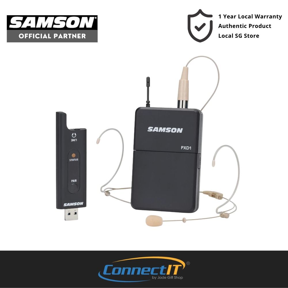 Samson XPD2 Headset Wireless Microphone System with USB Stick