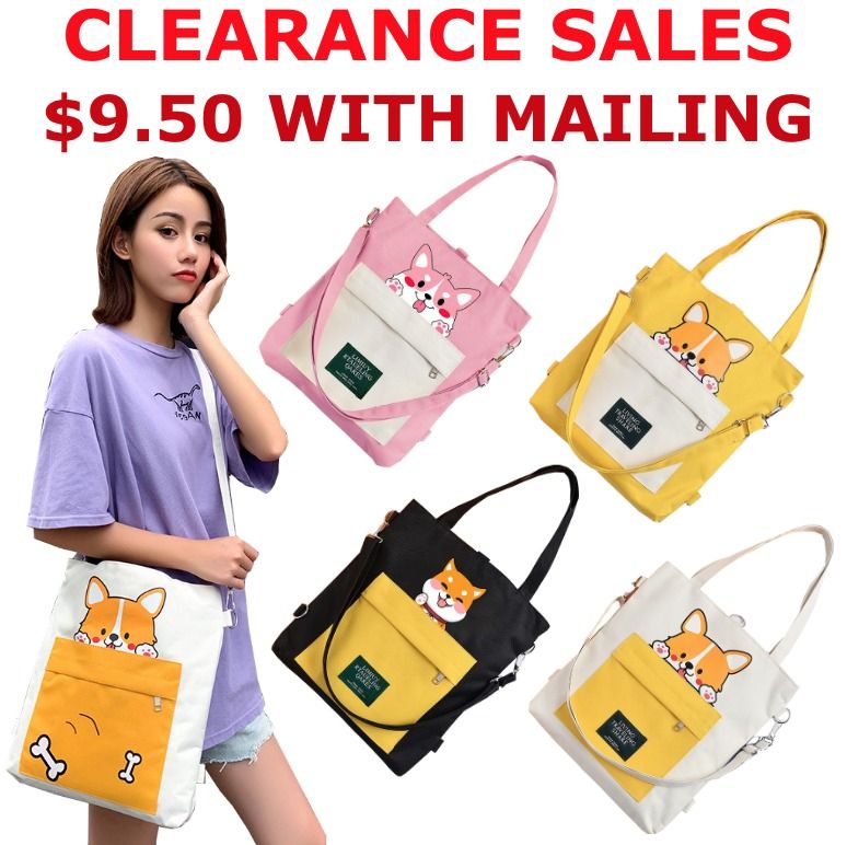 Cute canvas clearance bags