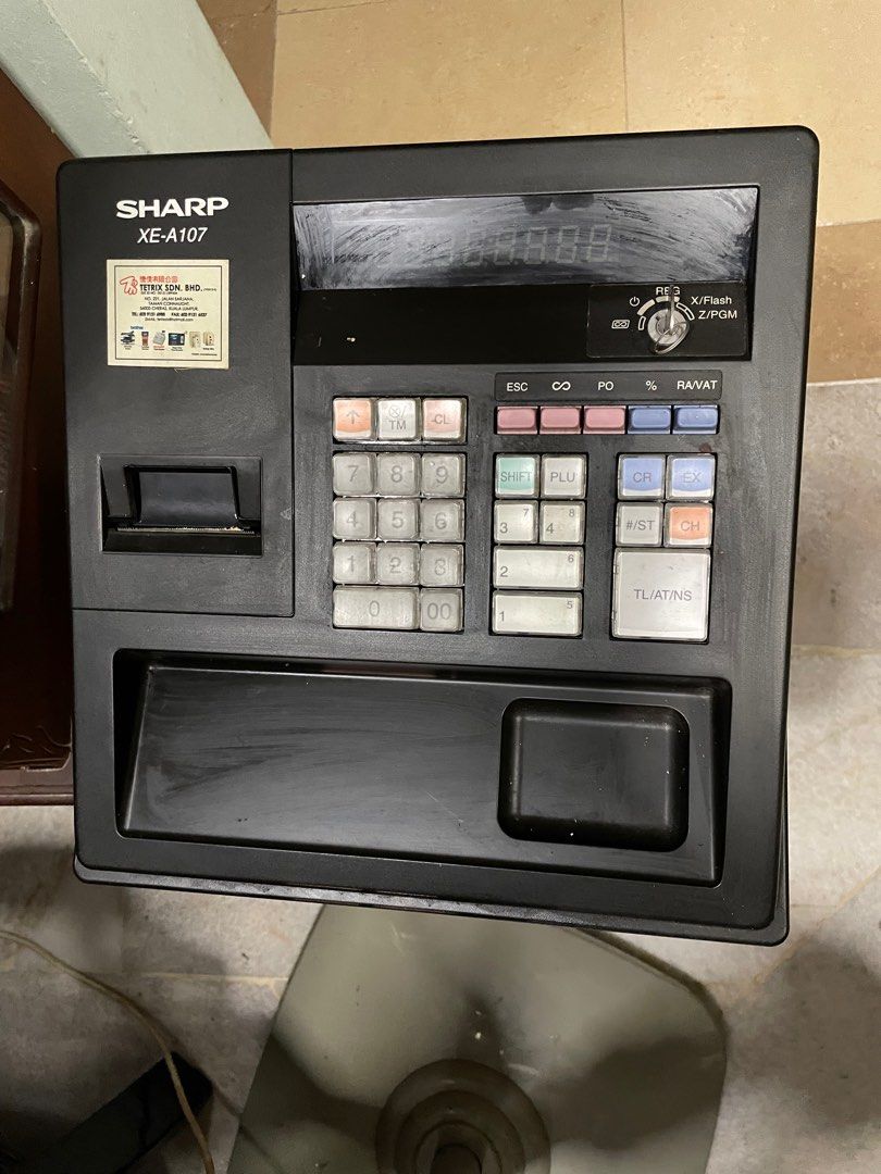 Sharp XEA107 Cash Register, Computers & Tech, Office & Business
