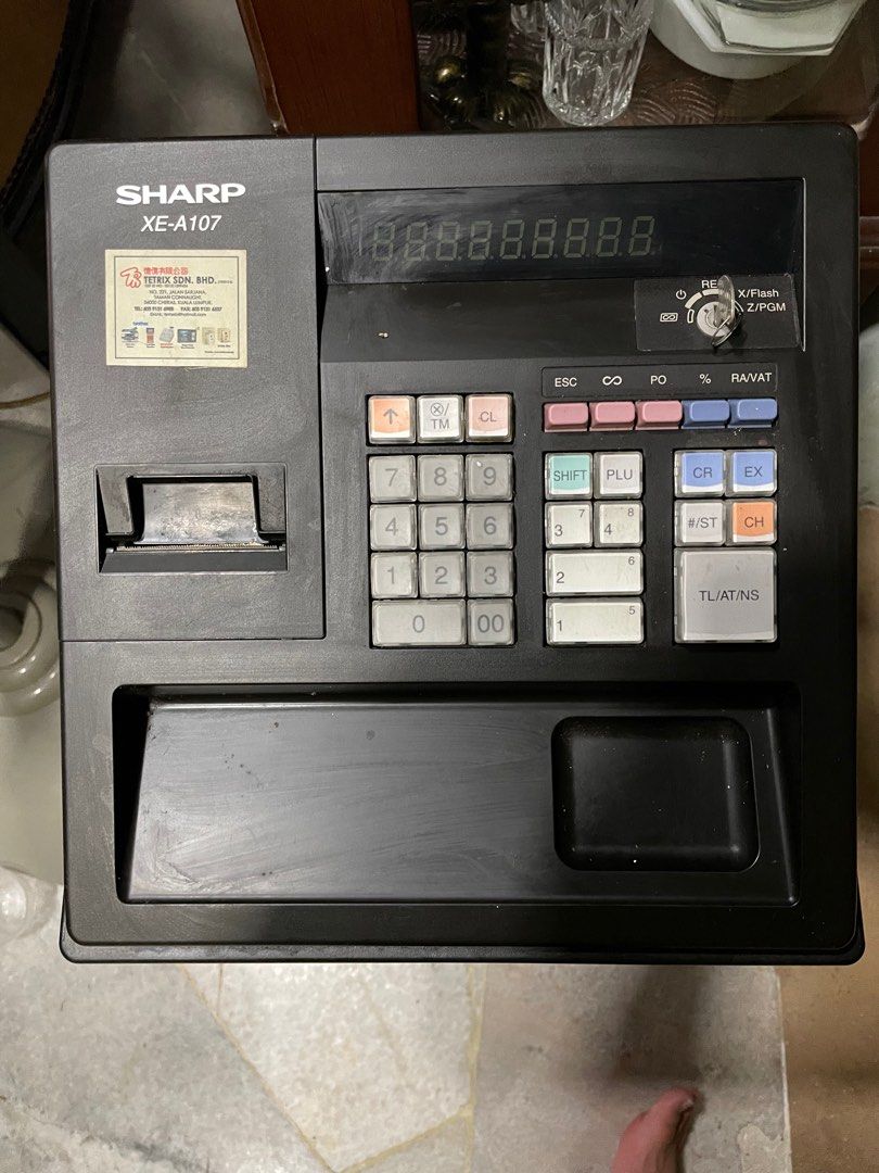 Sharp XEA107 Cash Register, Computers & Tech, Office & Business