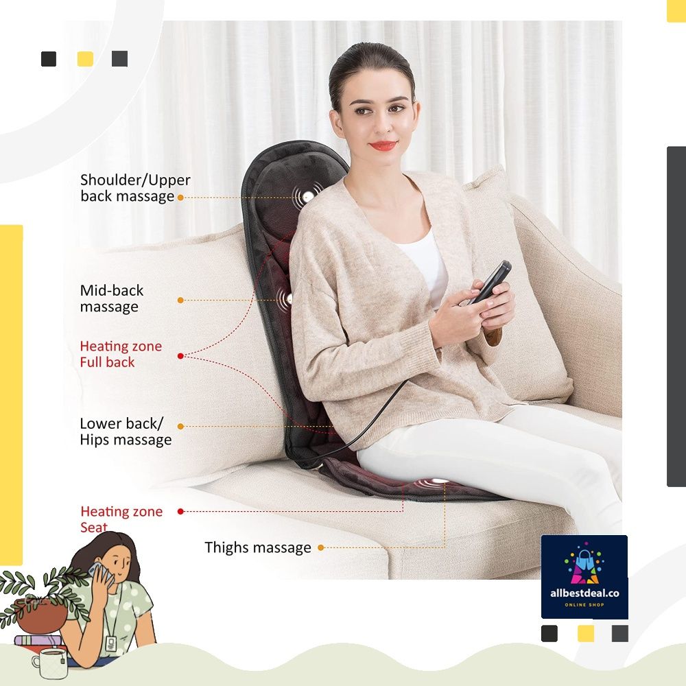 Snailax shiatsu massage seat cushion deals