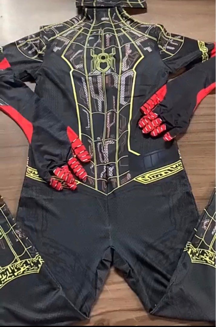 Spiderman Costume (Black), Hobbies & Toys, Memorabilia & Collectibles