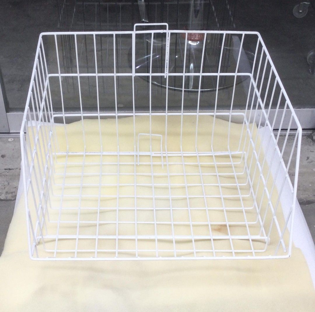 Stackable wirebasket (Category: Storage Boxes & Baskets) located in Manila. Submitted by shelvesanddisplay (Listing ID 1233570072, Image 2). Description: Stackable wirebasket used for fruits, vegetables, basket for snack and etc. Color: Plastic coated White Material: Metal Available size only: Small - 16.5" L x 15" D x 12" H Big - 28" x 16" D x 13" H Shelves and Display Enterprises 1449 Pres. Quirino Ave. Paco Manila beside A Taste of Italy Landl