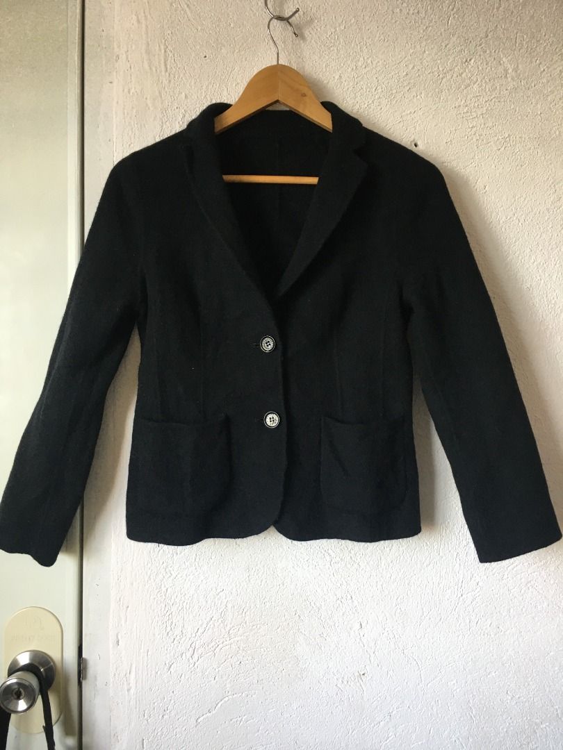 Talbots Black Wool Blazer Jacket S