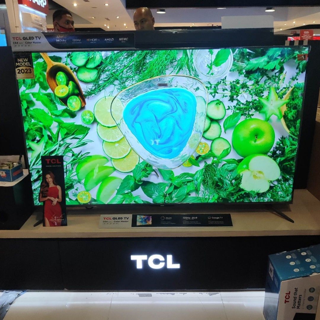 TCL QLED TV (75" 85")NEW MODEL 2023 FREE SPLIT TYPE 1HP, TV & Home Appliances, TV