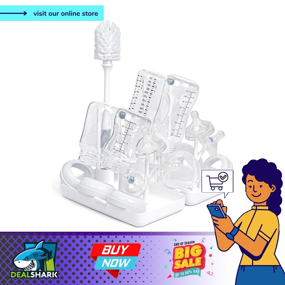 Termichy Travel Baby Bottle Drying Rack Compact Size with Large Capacity for Working Mom Visit Families Friends or Camping with Baby