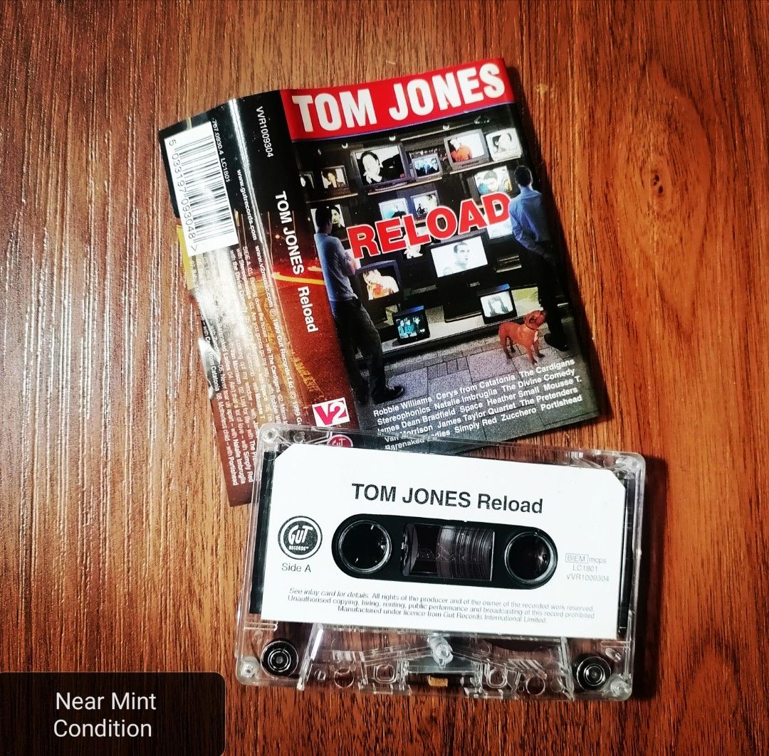 Tom Jones Reload Cassette Tape Original Cassette Tapes Vintage