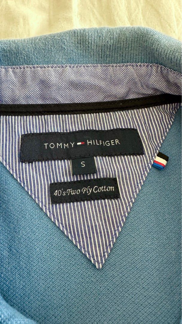 Tommy hilfiger polo 40's two ply cotton slim fit deals