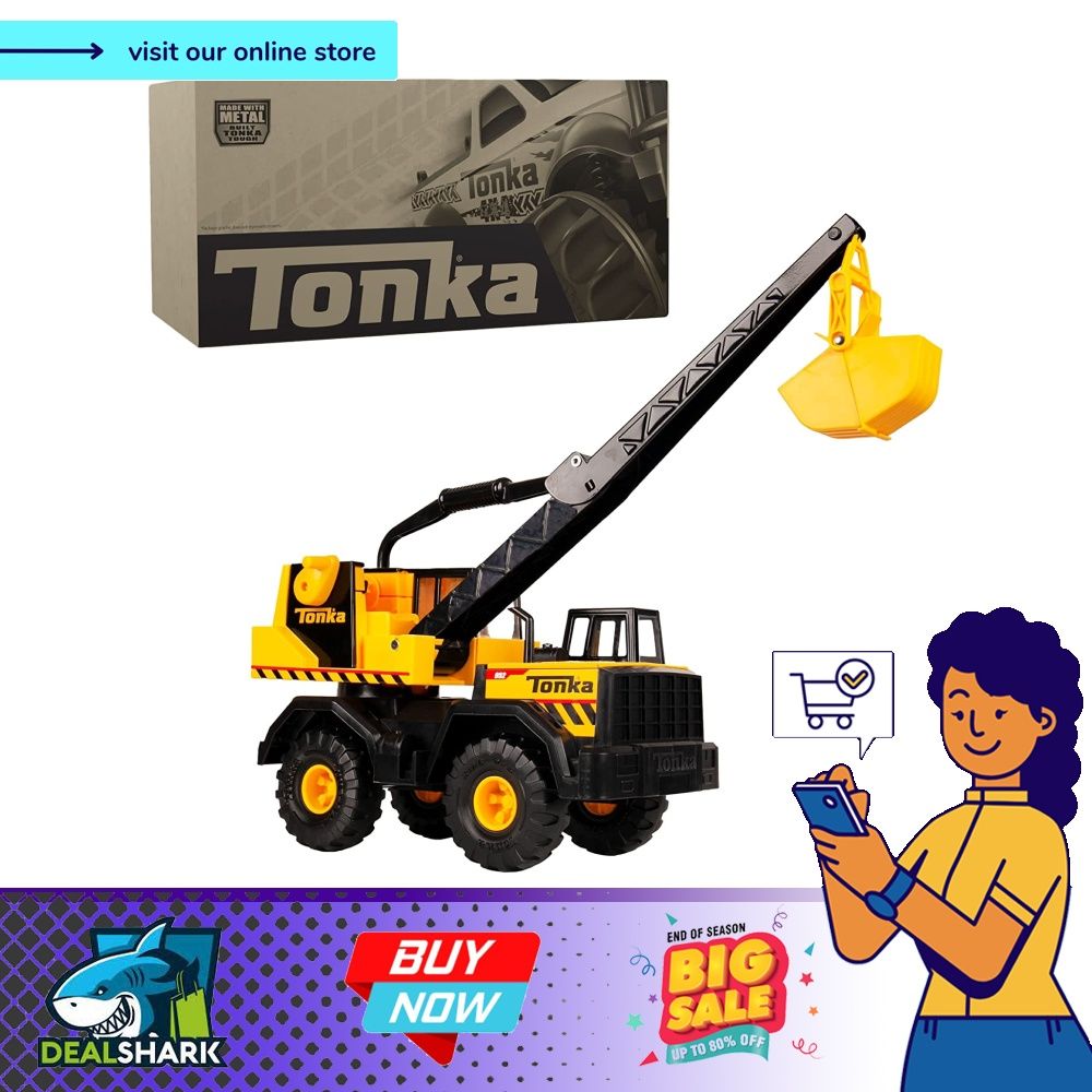 Metal tonka crane hotsell