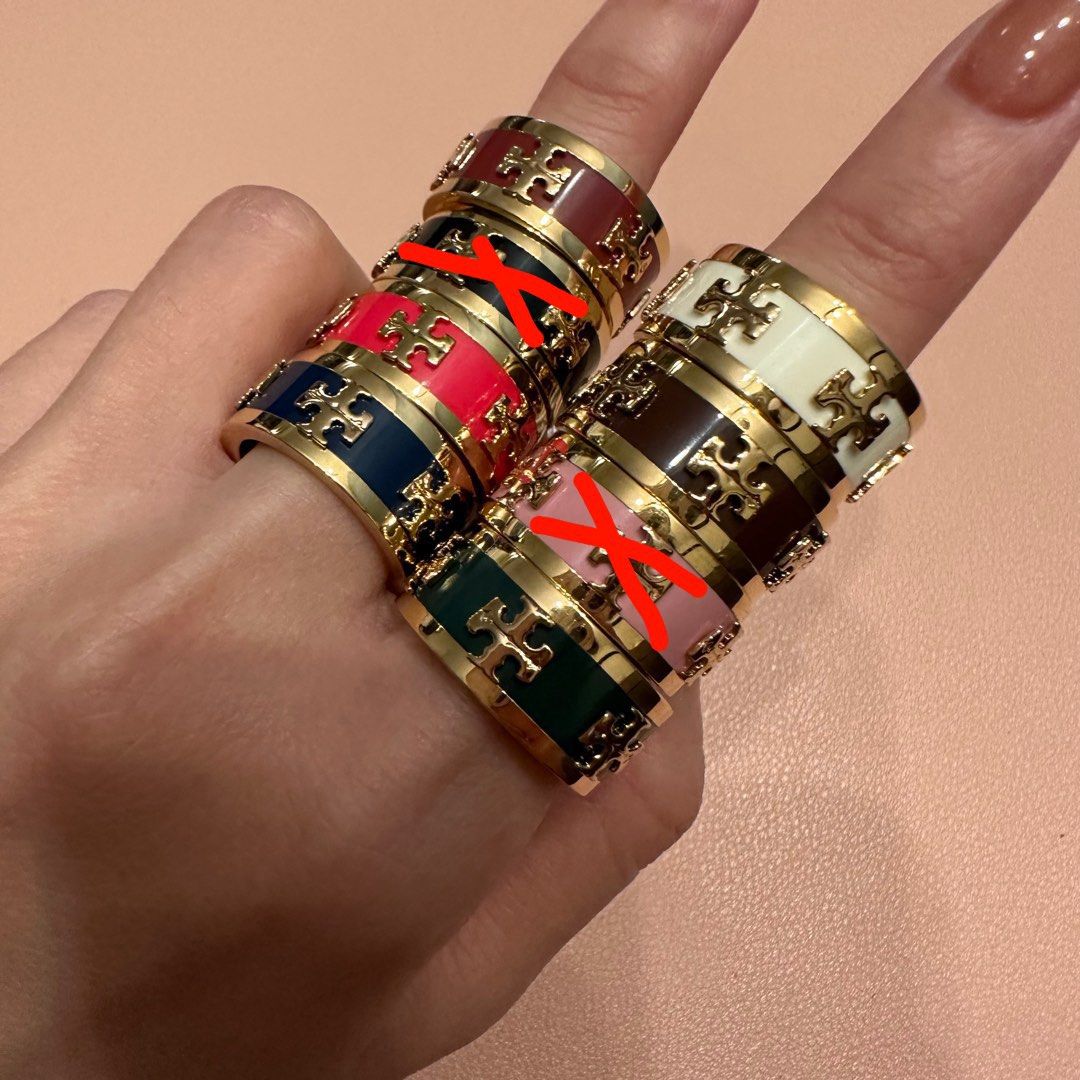 Tory burch discount raised logo ring