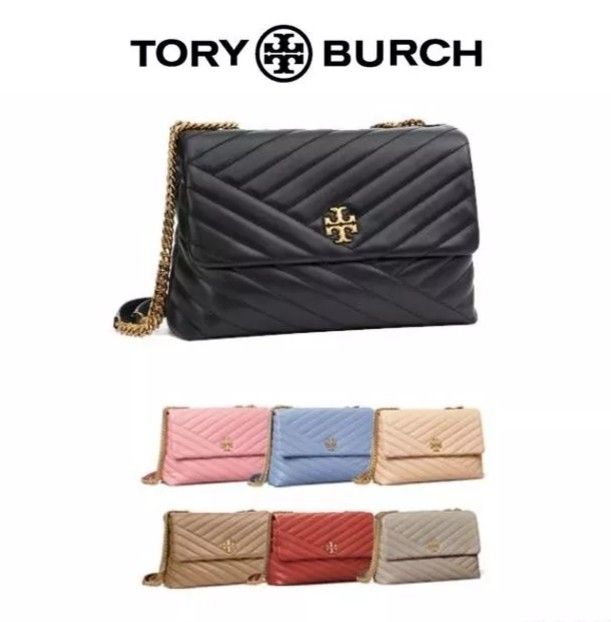 Tory Burch Kira Chevron Color-block Convertible Shoulder Bag in