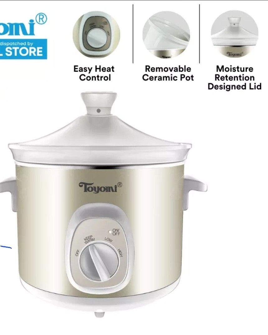 Toyomi Electric Slow Cooker, TV & Home Appliances, Kitchen Appliances