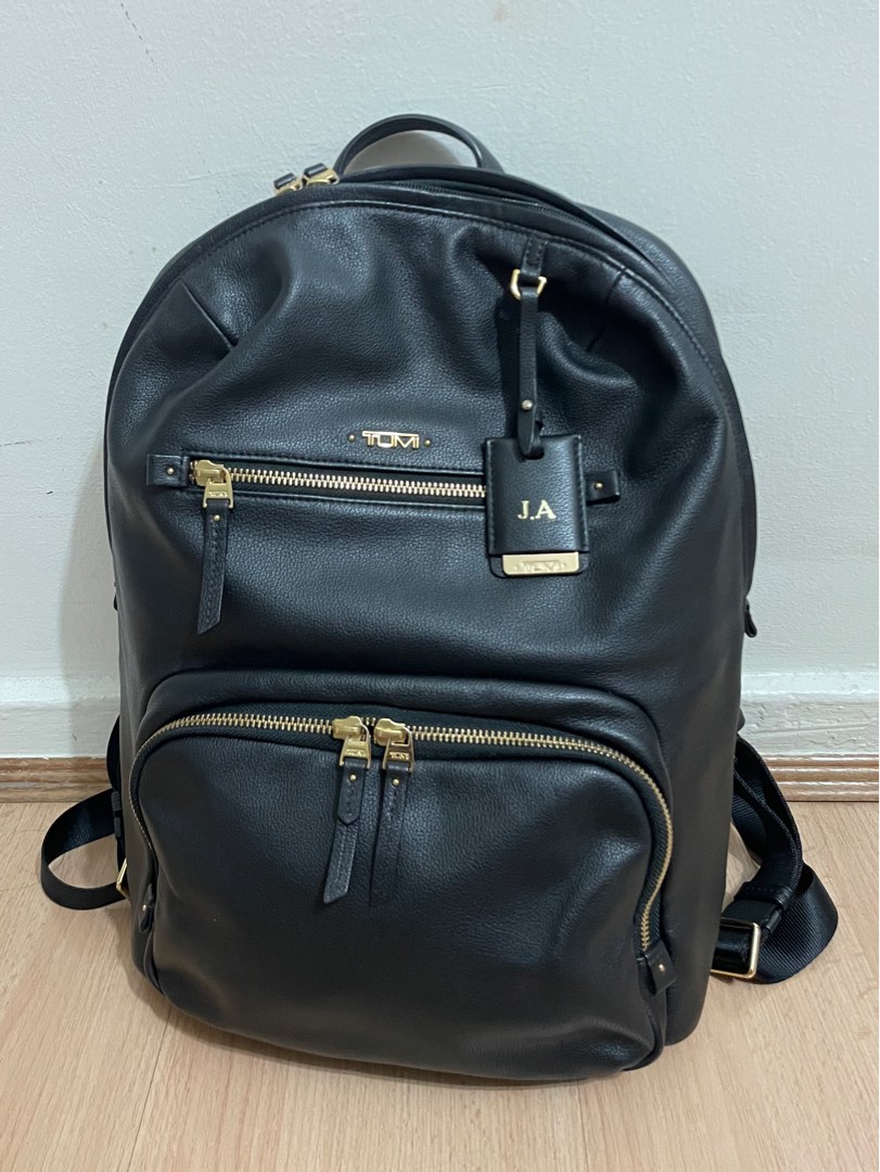 Tumi leather women's top backpack