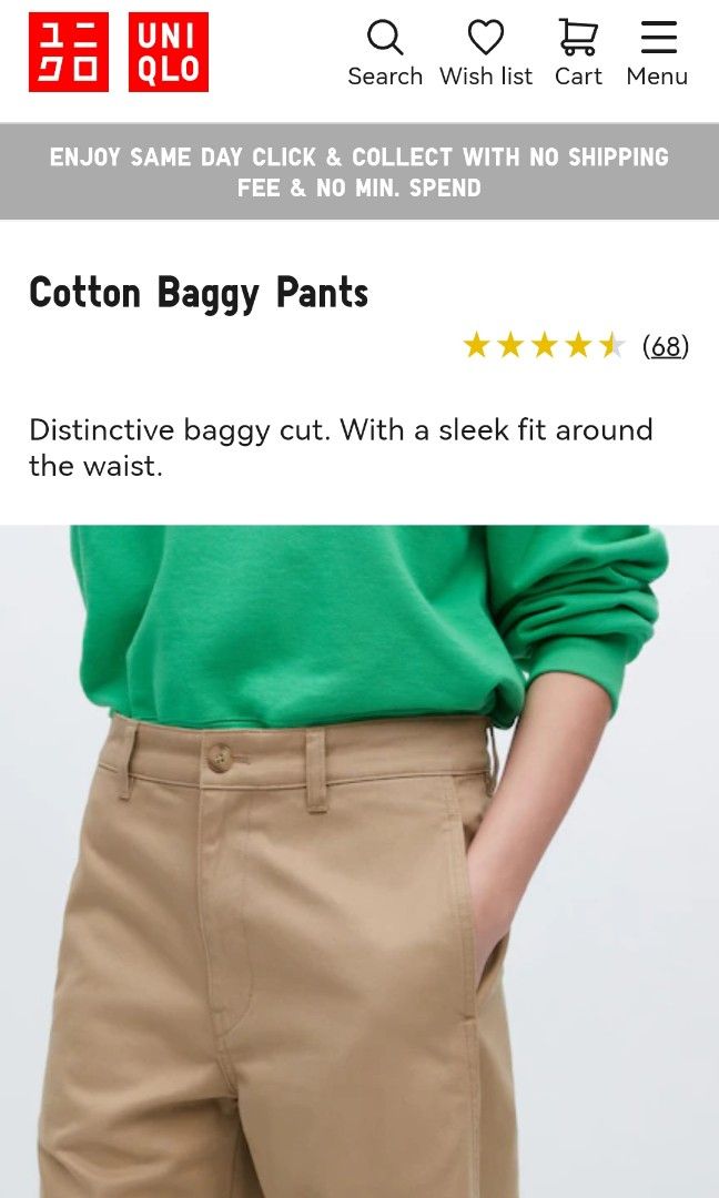 WOMEN'S COTTON BAGGY PANTS