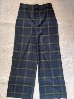 Uniqlo Ezy Windowpane Wideleg Pants