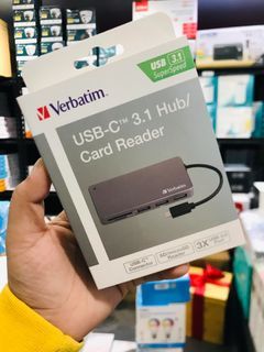 Verbatim Type-C 3xUSB 3.0 Hub and Card Reader SD/MicroSD 65679