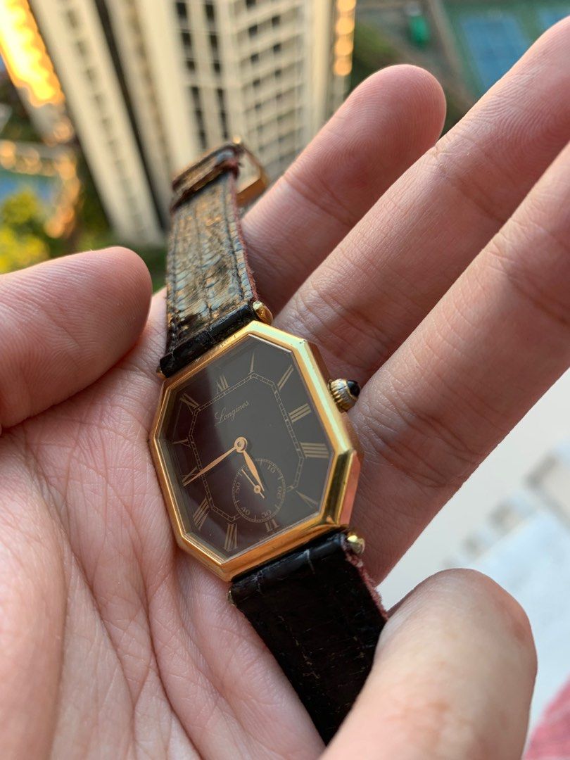 Longines octagonal watch on sale