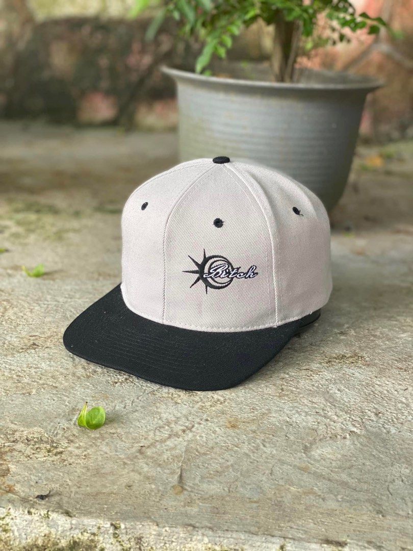 Vintage 90s Bitch Skateboard Cap Bitch Snap back, Men's Fashion