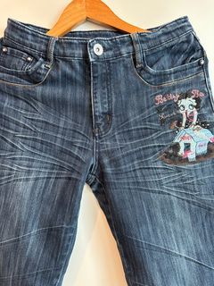 Vintage Low Rise Betty Boop Jeans