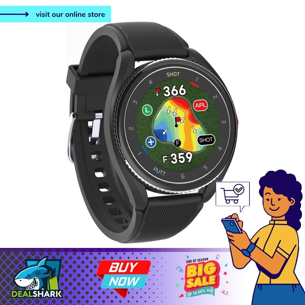 Golf watch with discount slope