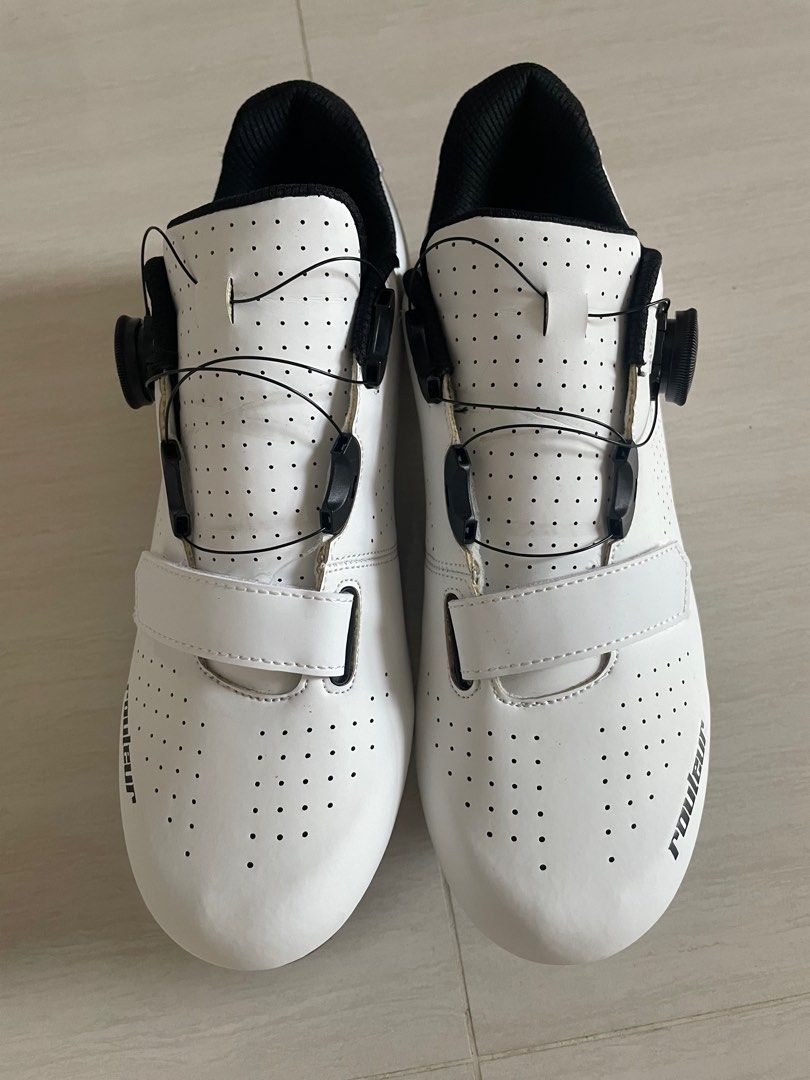 White Cycling Shoes Sports Equipment Bicycles Parts Bicycles