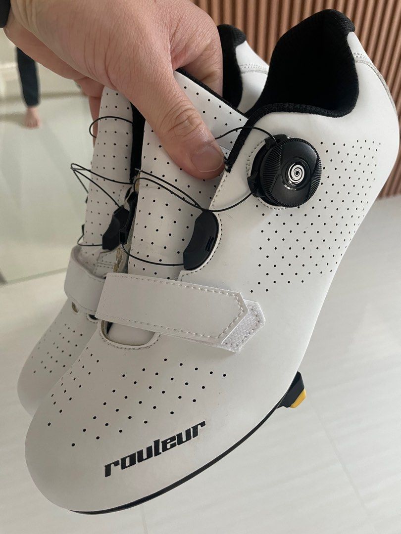 White Cycling Shoes
