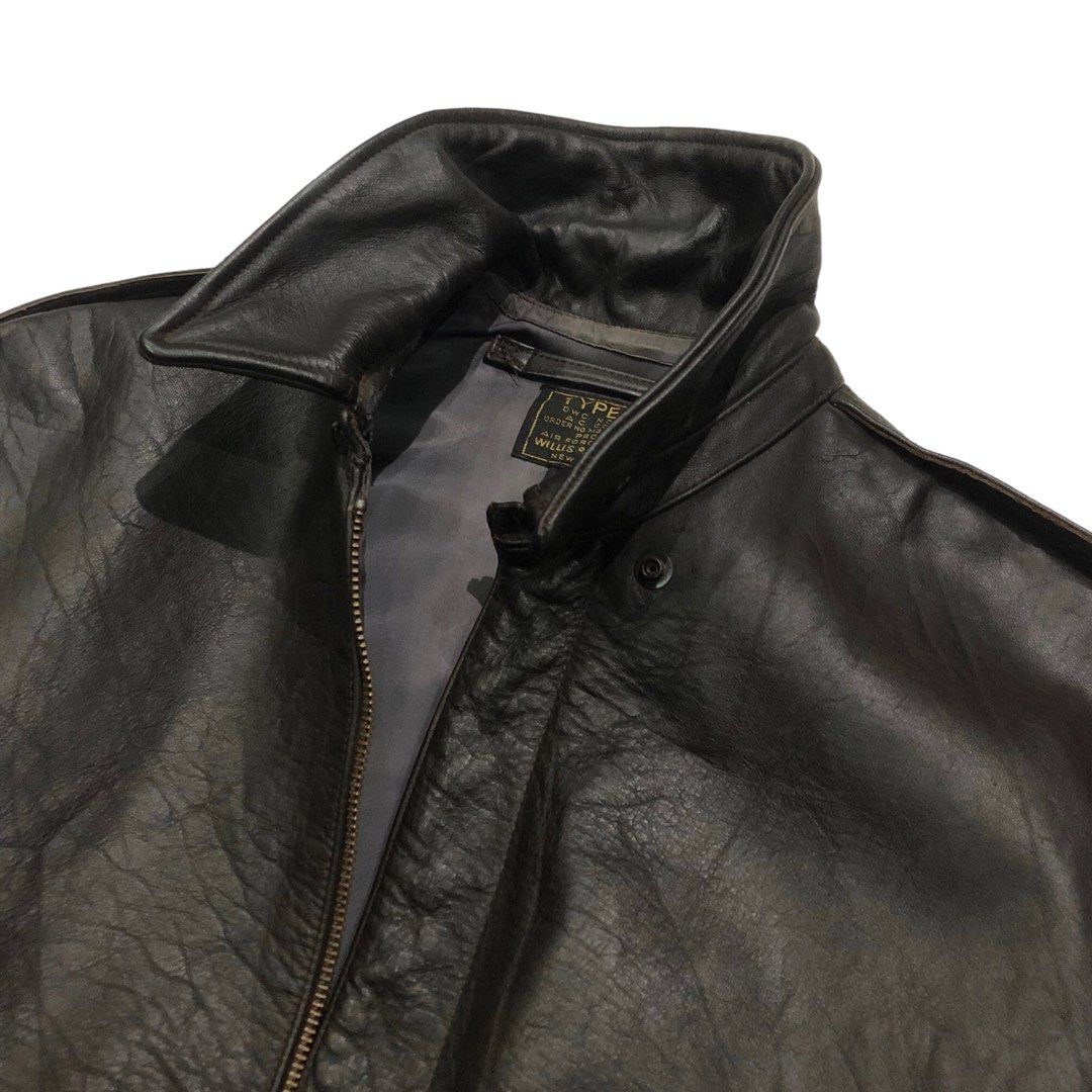 Willis and geiger A2 us army leather jacket on Carousell