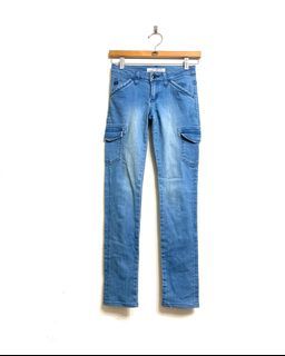 品牌丹寧牛仔工作褲-XS  9.5成新