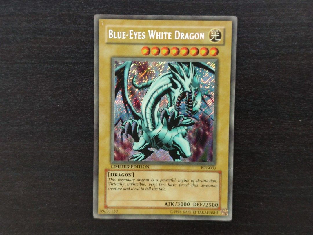 Yugioh Blue Eyes White Dragon BPT003 Secret Rare, Hobbies & Toys, Toys & Games on Carousell