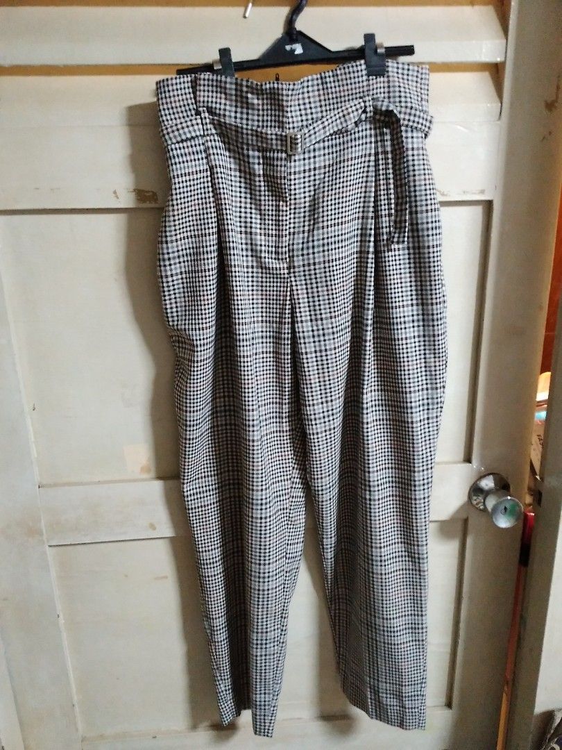 Checked pants new arrivals zara
