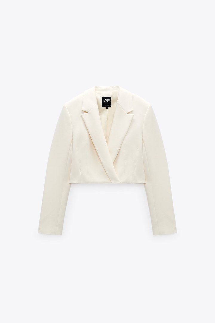 zara cropped blazer Women s Fashion Coats Jackets and
