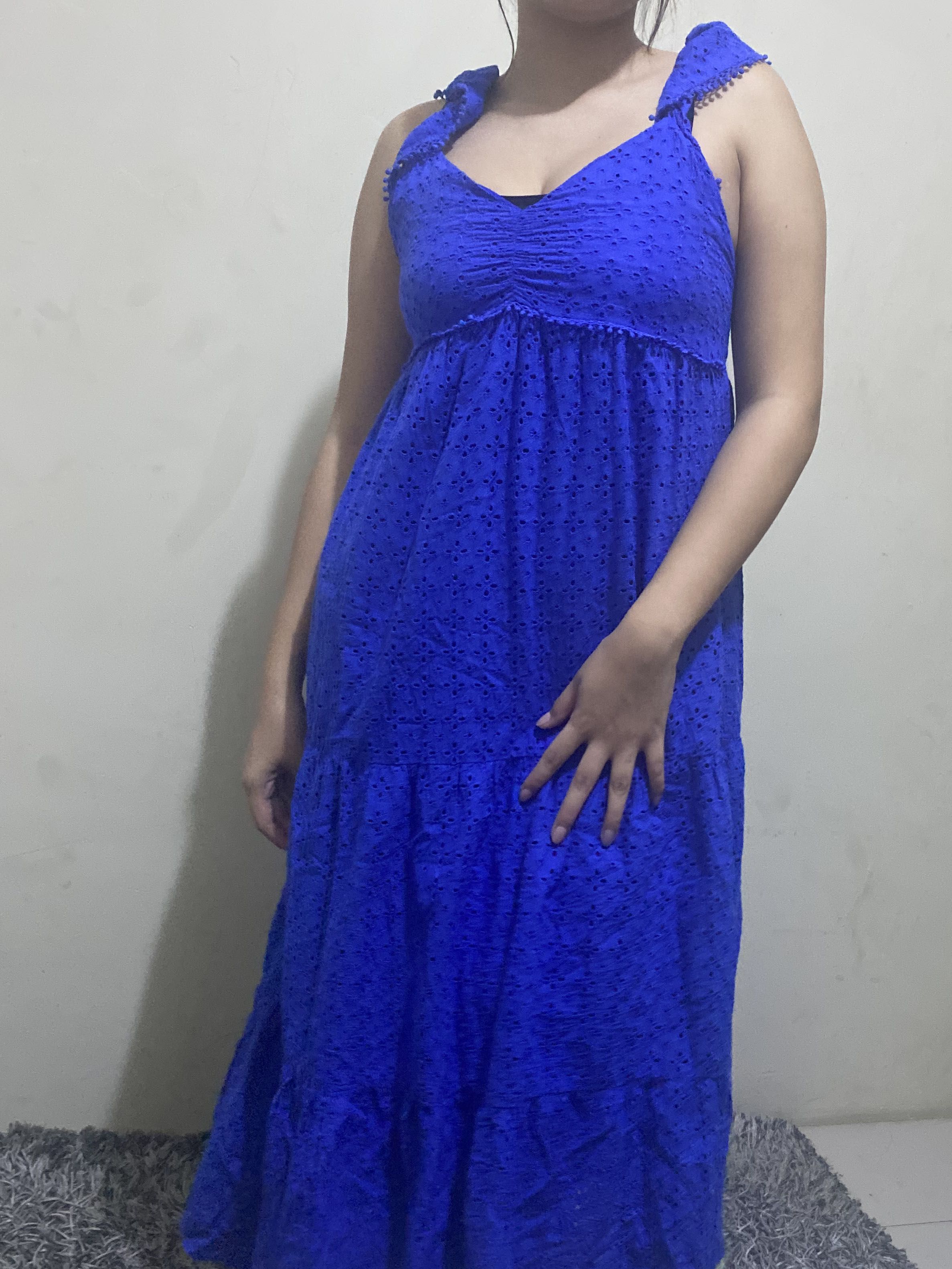 orange maternity dress Plisse Halter Back Tie Maxi – PinkBlush Color:french blue bengaline Black & White Dress new style