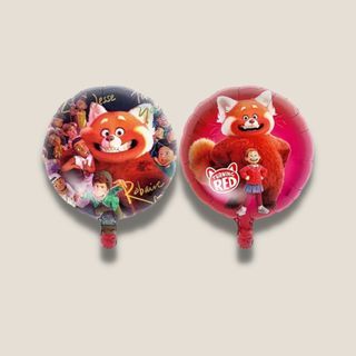 18-inch Round Shape Foil Balloon - Turning Red