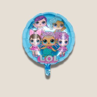 18-inch Round Shape Foil Balloon - LOL Doll - Blue