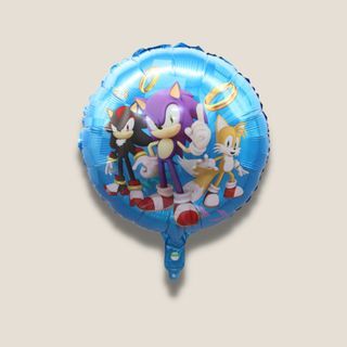 18-inch Round Shape Foil Balloon - Sonic