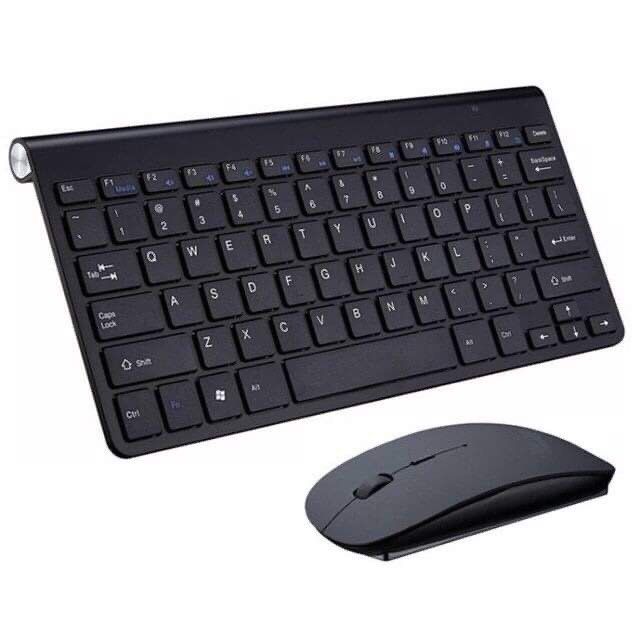 2.4GHz Wireless Keyboard With Mouse Bundle For Laptop / Phone / Tablets (Category: Computer Keyboard) located in Pasay City. Submitted by ayinong168 (Listing ID 1233790015, Image 1). Description: SPECIFICATION : KEYBOARD FEATURES: Pan Nordic keyboard layout Mini USB dongle Up to 10meters range OPERATIONS: 10x function / media keys POWER LED / Caps LED / Num LED SIGNAL: 2.4GHz wireless POWER:2x AAA battery Auto wake / sleep Auto Power off after 10