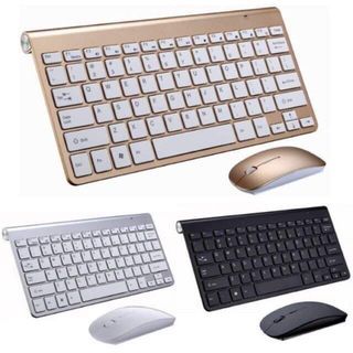 2.4GHz Wireless Keyboard With Mouse Bundle For Laptop / Phone / Tablets