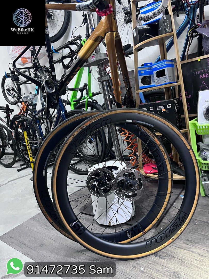 Vision Metron 45 Rim 💥💥全新行貨 最新到貨💥💥 台灣Vision Metron 45 SL 碳纖維碟剎公路輪組, 運動產品, 單車及配件, 單車 - Carousell
