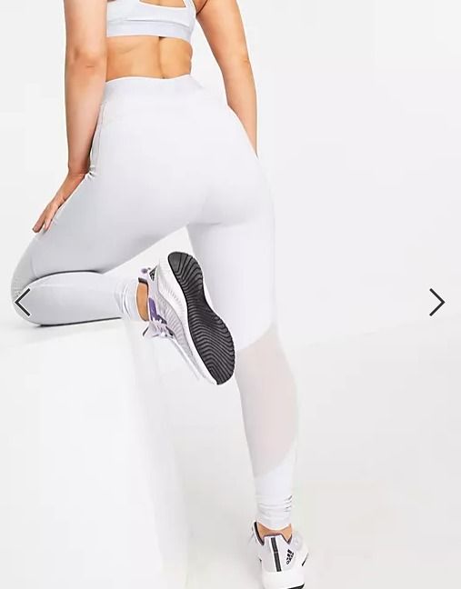 Baby blue adidas leggings top